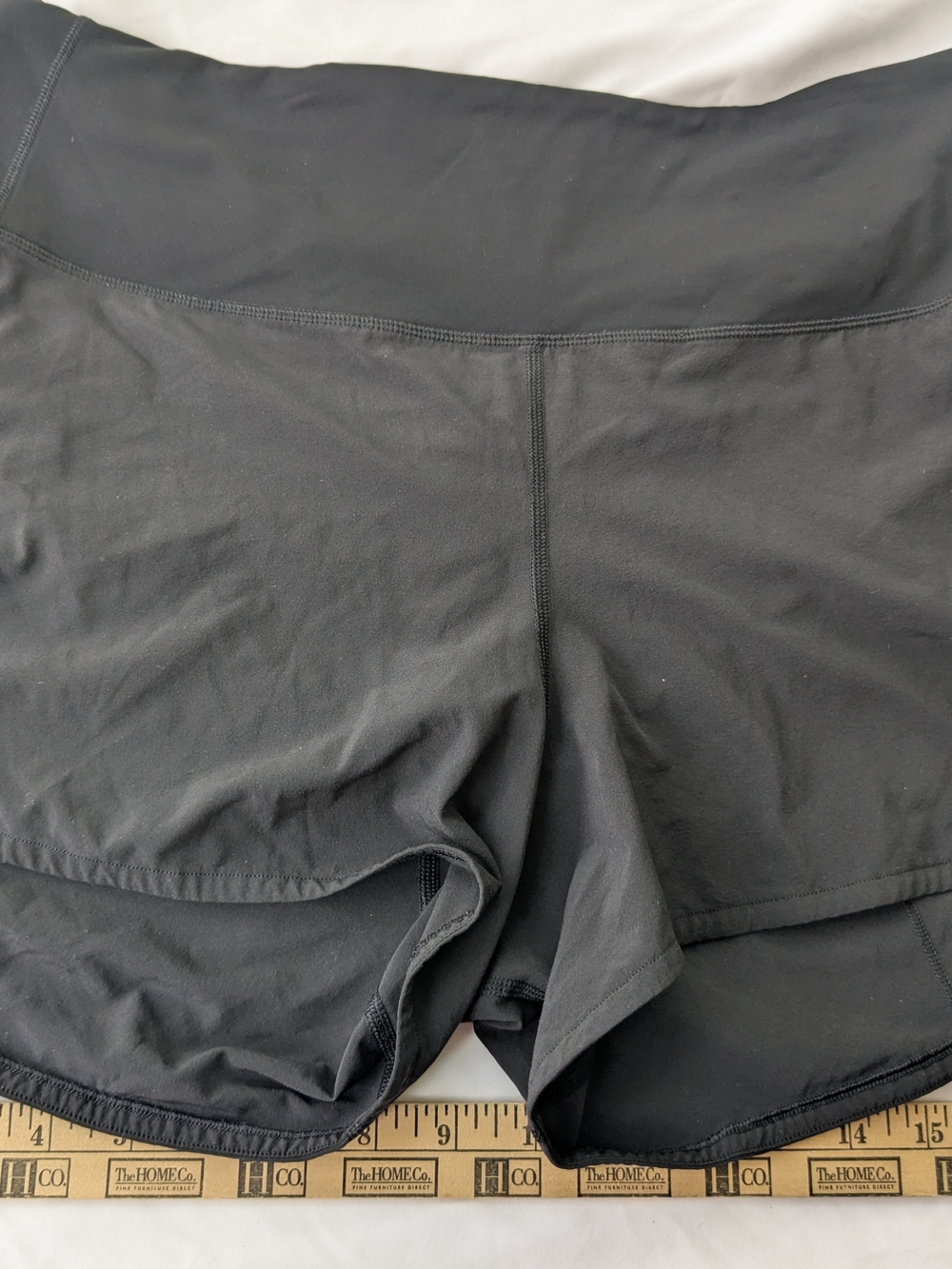 lululemon athletic Black Workout Shorts Size 10 - Picture 2 of 6